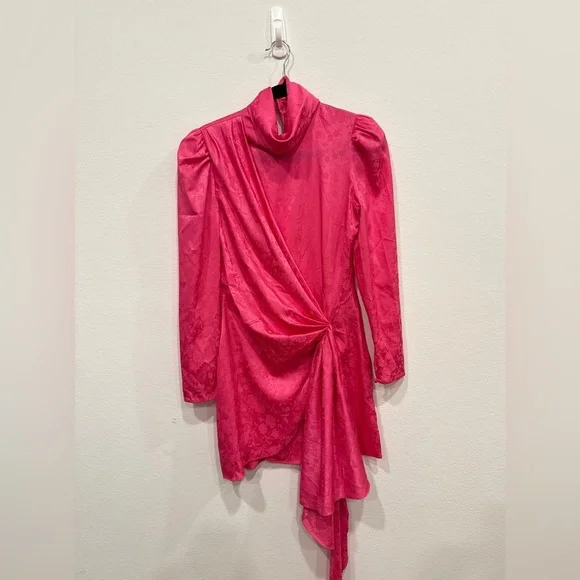 Ronny Kobo Fuchsia Long Sleeve Dress